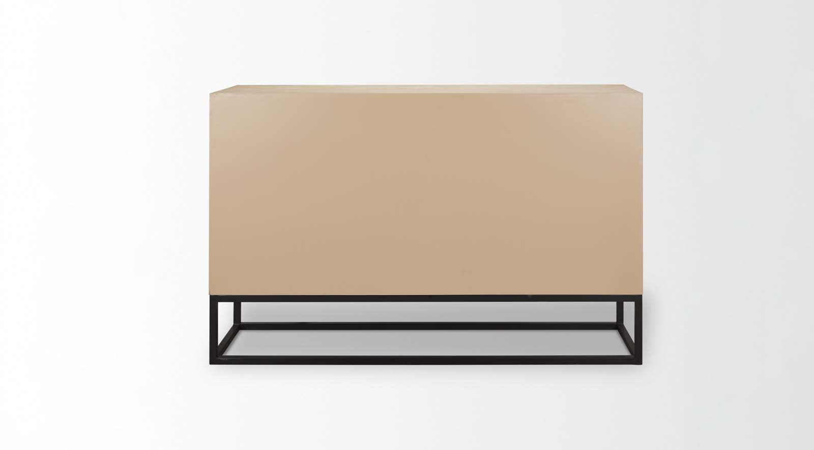 Ciara Sideboard - Wood N Tassel Home within The Ciara Sideboard Mastering Beige Fir Veneer and Black Metal Accents