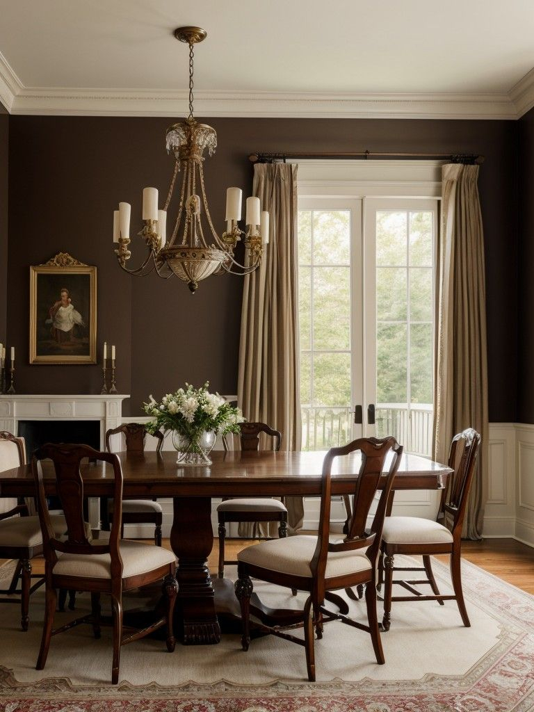 Classic Dining Room Inspiration with Styling Your Dining Room with Classic Brown Mahogany Ladderbacks