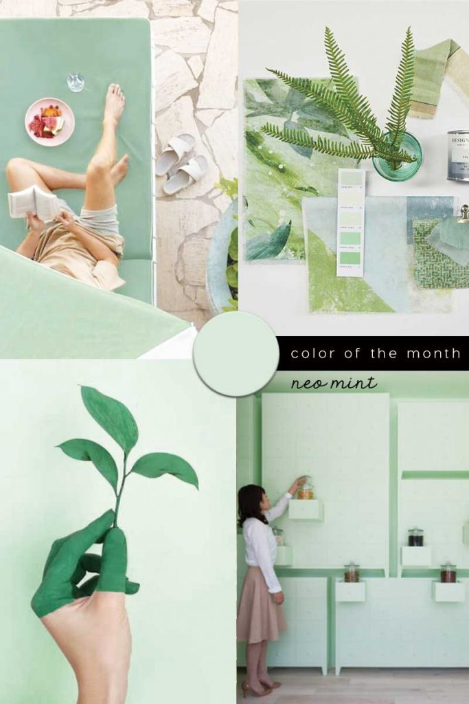 Color Trend 2020 Neo Mint In Interiors And Design | Green Painted Walls ... within Designing a Serene Neo Mint Oasis Your Bedroom&amp;#039;s Transformation