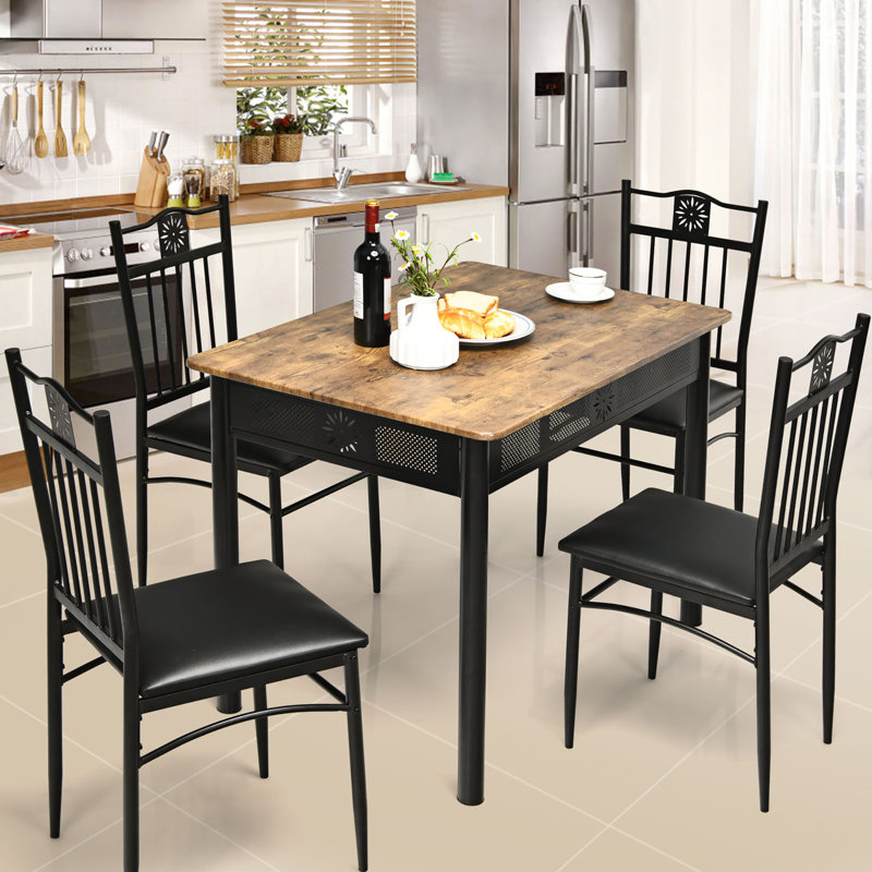 Costway 5 - Piece Dining Set &amp;amp; Reviews | Wayfair with Why a Costway 5-Piece Dining Set Might Be Your Perfect Kitchen Solution