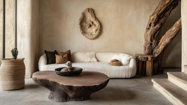 Cozy Interior Featuring Natural Materials And Minimalist Design ... within How Natural Materials And Minimalist Design Create The Perfect Modern Retreat