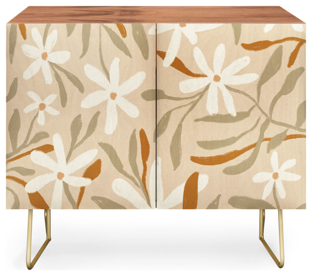 Deny Design Ninola Design Summer Moroccan Floral Pink Credenza ... inside Unveiling the Deny Designs Floralista Credenza A Designer&amp;#039;s Perspective