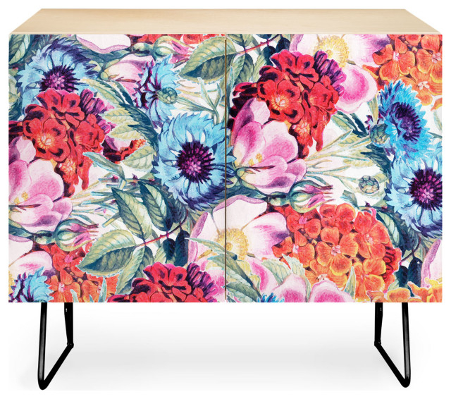 Deny Designs Neon Bloom Credenza - Midcentury - Buffets And Sideboards - By Deny Designs | Houzz in A Closer Look at the Deny Designs Isabella Garden Credenza What Makes It Special