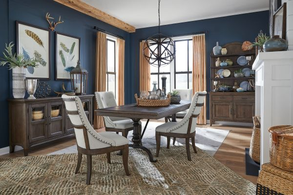 Dining Room Sets - Tables &amp;amp; Chairs | Gardner White [2023] inside Gardner 5-Piece Dark Brown Finished Upholstered Dining Set, Gray Fabric