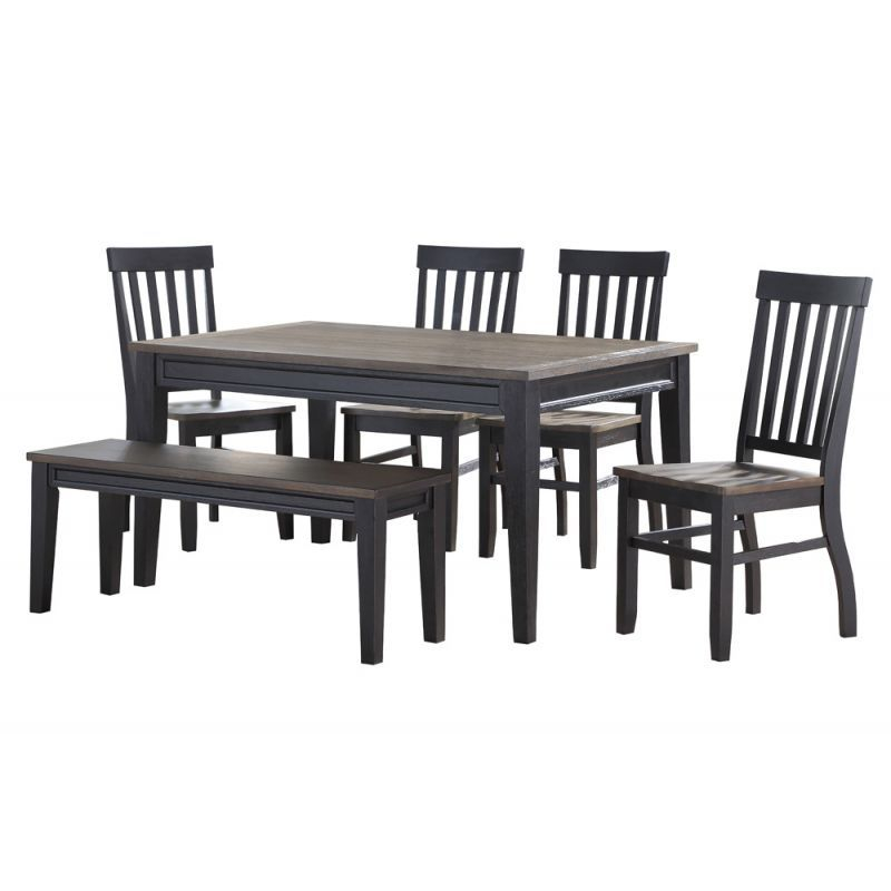 Dining Set with Raven Noir 6-Piece Dining Set