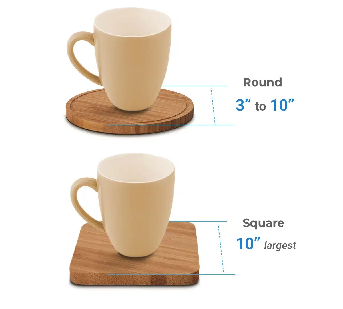 Drink Coaster Size (Standard Beverage Mat Dimensions &amp;amp; Thickness ... for Understanding the Coaster Shearwater Coffee Table&amp;#039;s Design and Dimensions