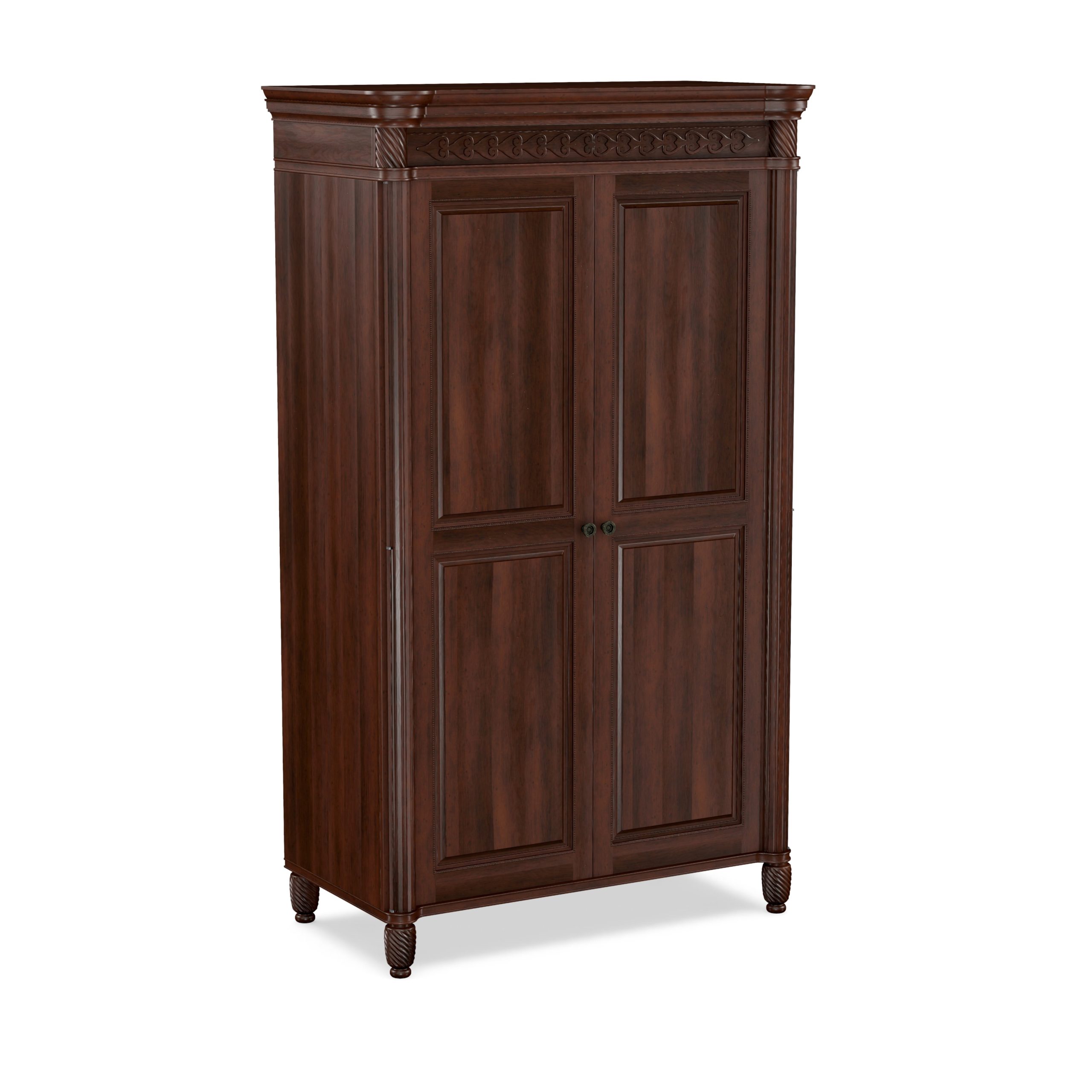 Durham George Washington Architect 501-160 Traditional Armoire With ... pertaining to A Closer Look at the Traditional Armoire Its Role in Preserving Garments