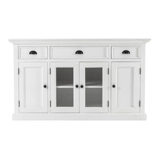 Elegant White Farmhouse Buffet, The Timeless Charm, Belen Kox ... intended for Elegant White Farmhouse Buffet, The Timeless Charm, Belen Kox
