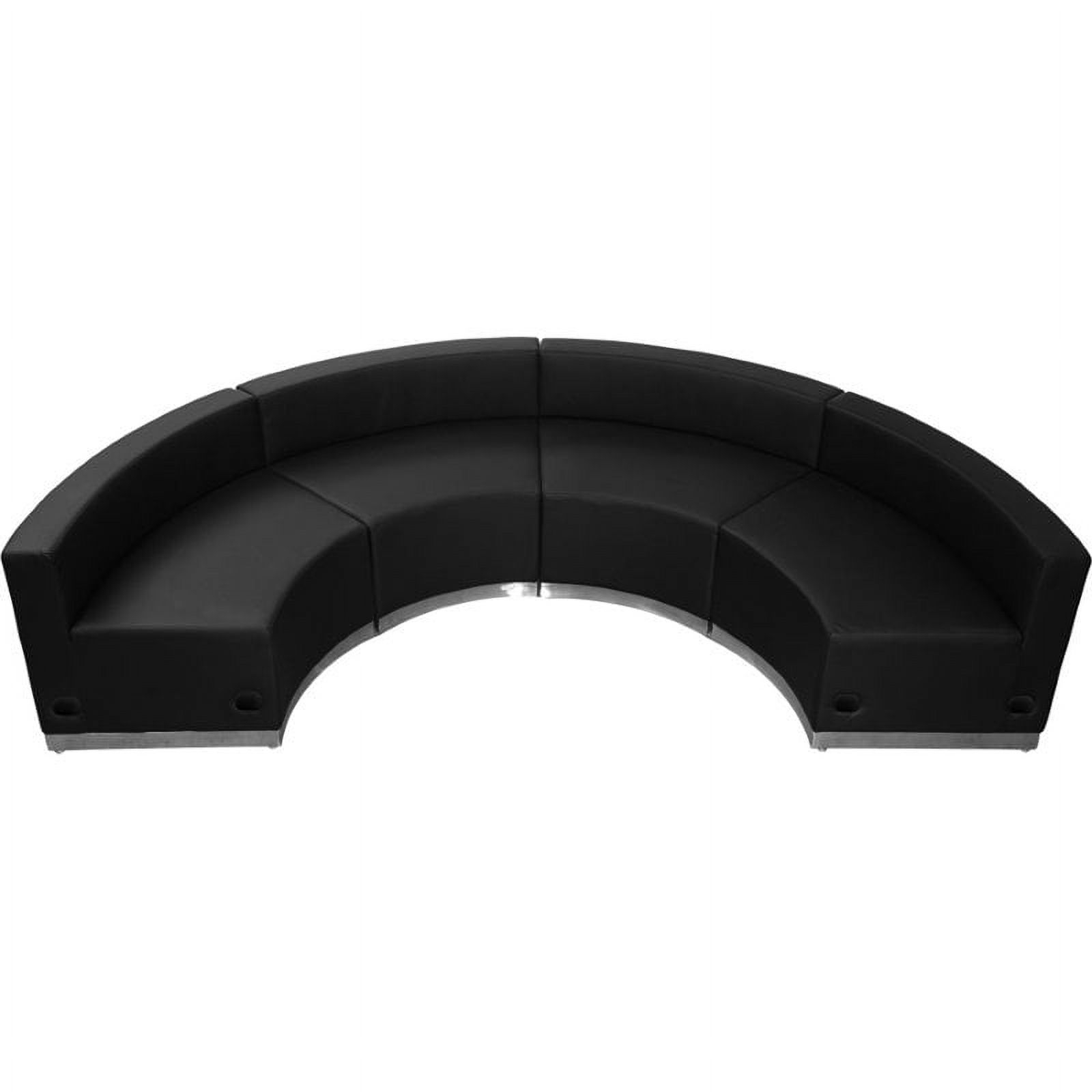 Flash Furniture Hercules Alon 4 Piece Reception Seating In Black ... with regard to The Practical Elegance of Black Reception Seating A Look at Flash Furniture&amp;#039;s Hercules Alon