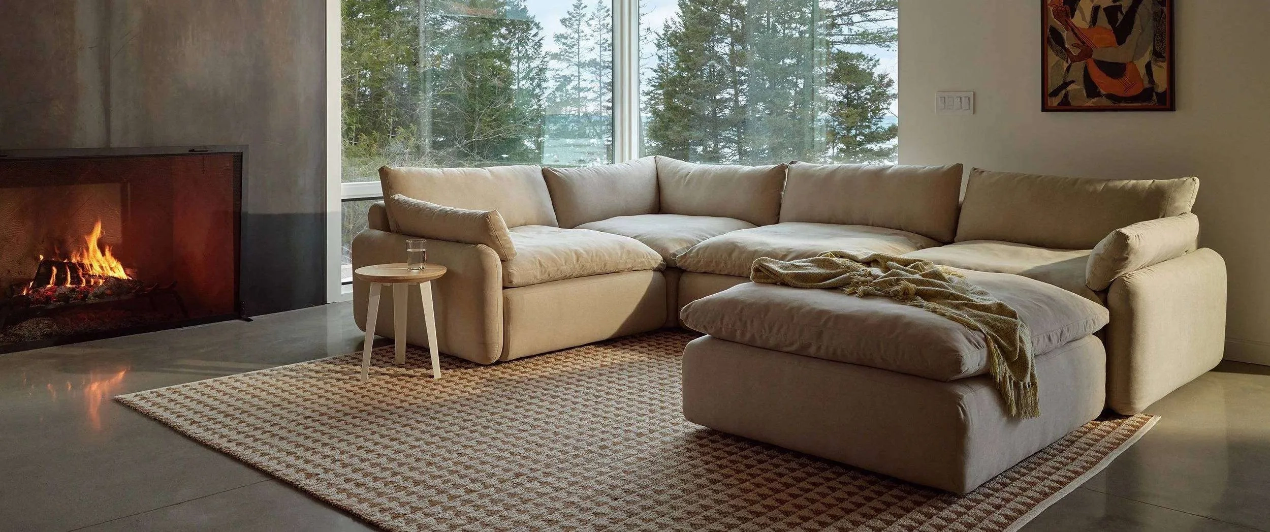 Floyd Sectional Review: The Sink Down Sectional Sofa within How to Style and Maintain Your Down-Stuffed Velvet Sectional