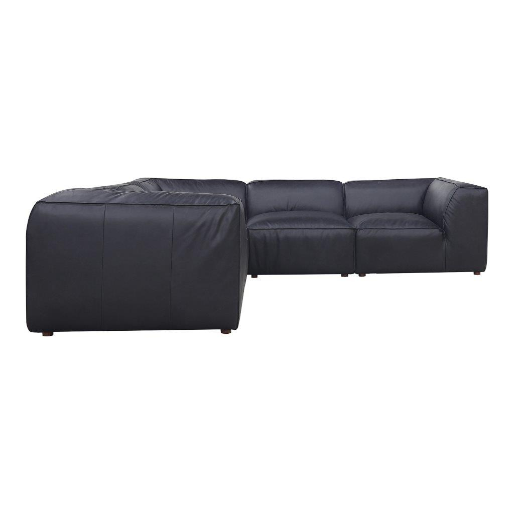 Designing with the Vantage Black Leather Sectional Understanding its Form Nook Versatility