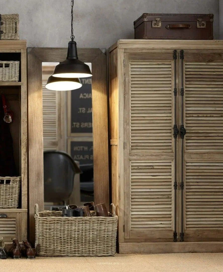 Foxden Decor Frederick Linen Closet Armoire – Artofit with Frederick Linen Closet/Armoire, Antique Brown, 48X22X80