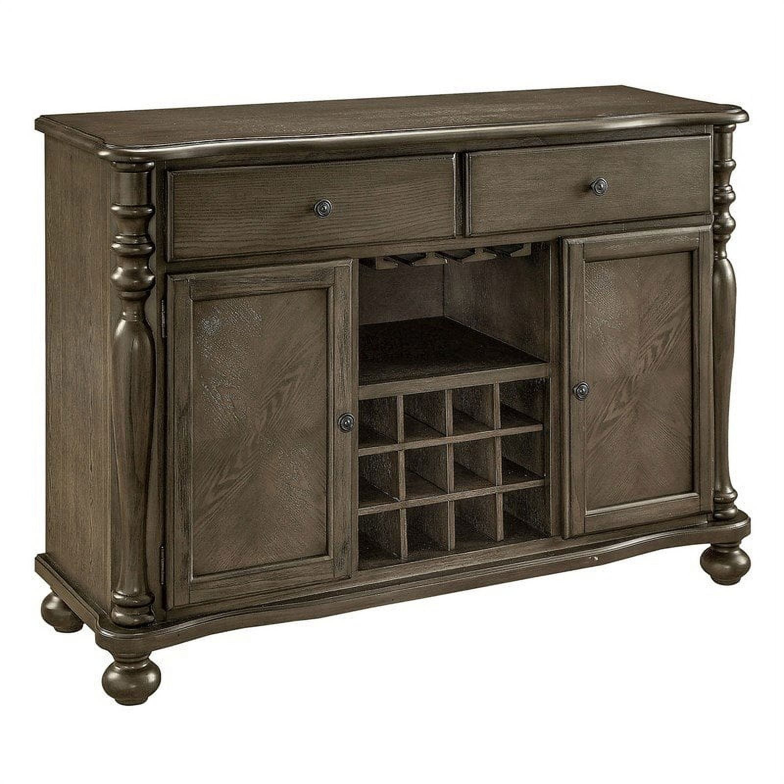 Furniture Of America Chlido Transitional Wood Wine Rack Buffet In ... with regard to The Enduring Appeal of the Crosley Furniture Roots Wood Wine Rack Buffet