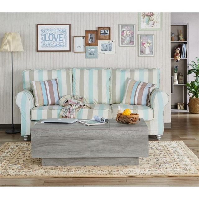Furniture Of America Harsin Wood Lift Top Coffee Table In Vintage Gray ... inside Understanding the Craftsmanship Behind the Furniture of America Harsin Table