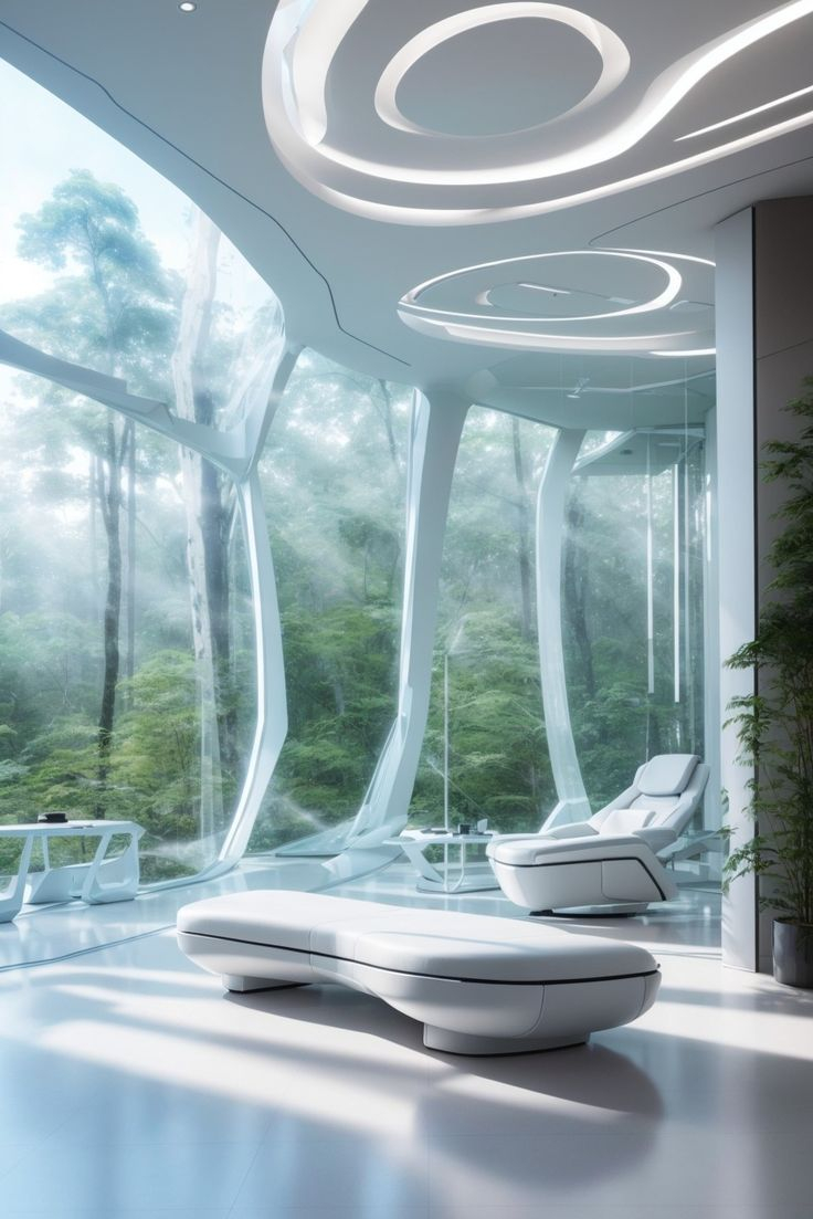 Futuristic Interior Design: Innovation Meets Serenity with regard to The Future of Serenity Exploring Futuristic Design in Natural Retreats