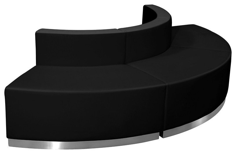 Hercules Alon Series Leather Reception Configuration, 3-Pieces ... with regard to Hercules Alon Series Black Leather Reception Configuration, 6 Pieces