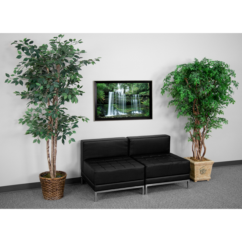 Hercules Imagination Series Black Leather Lounge Set, 2 Pieces - By ... for Flash Furniture Hercules Imagination Lounge Set In Black