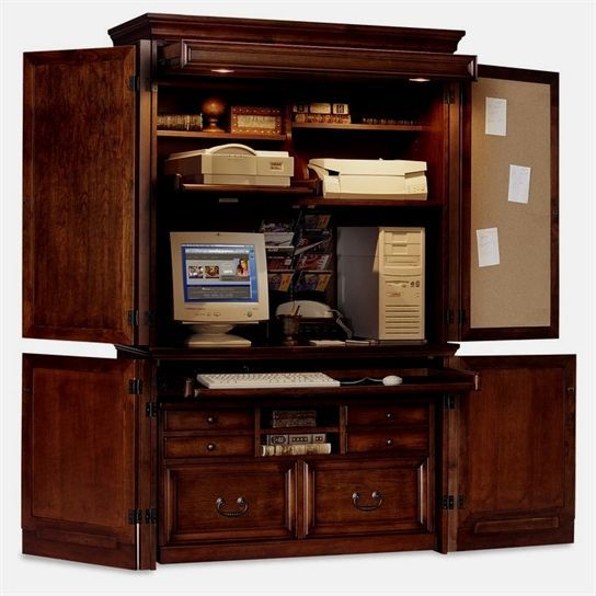 Here Are The Most Beautiful Computer Armoires In The Market! Yard ... within Understanding the Craftsmanship Behind Lite Oak Computer Armoires