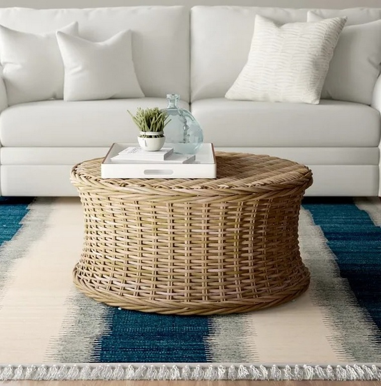 How To Choose Round Rattan Coffee Table With Storage In Easy 5 Steps throughout Charcoal Round Coffee Table with Rattan Elements A Guide to Styling