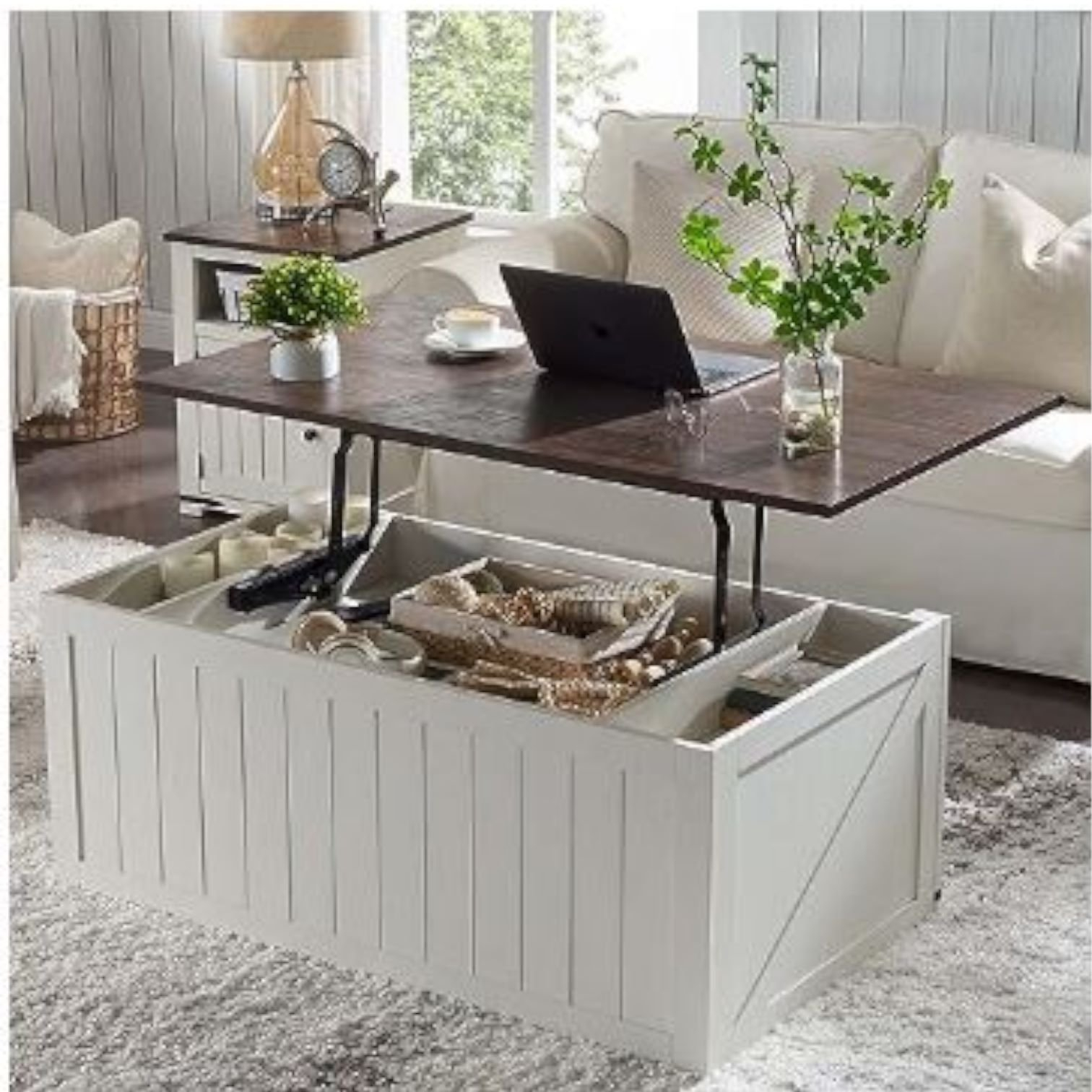 How To Make Lift Top Coffee Table With Storage (The Easy Way) with regard to Practical Coffee Table With Lift-Up Top, Storage Compartments, And Wooden Legs