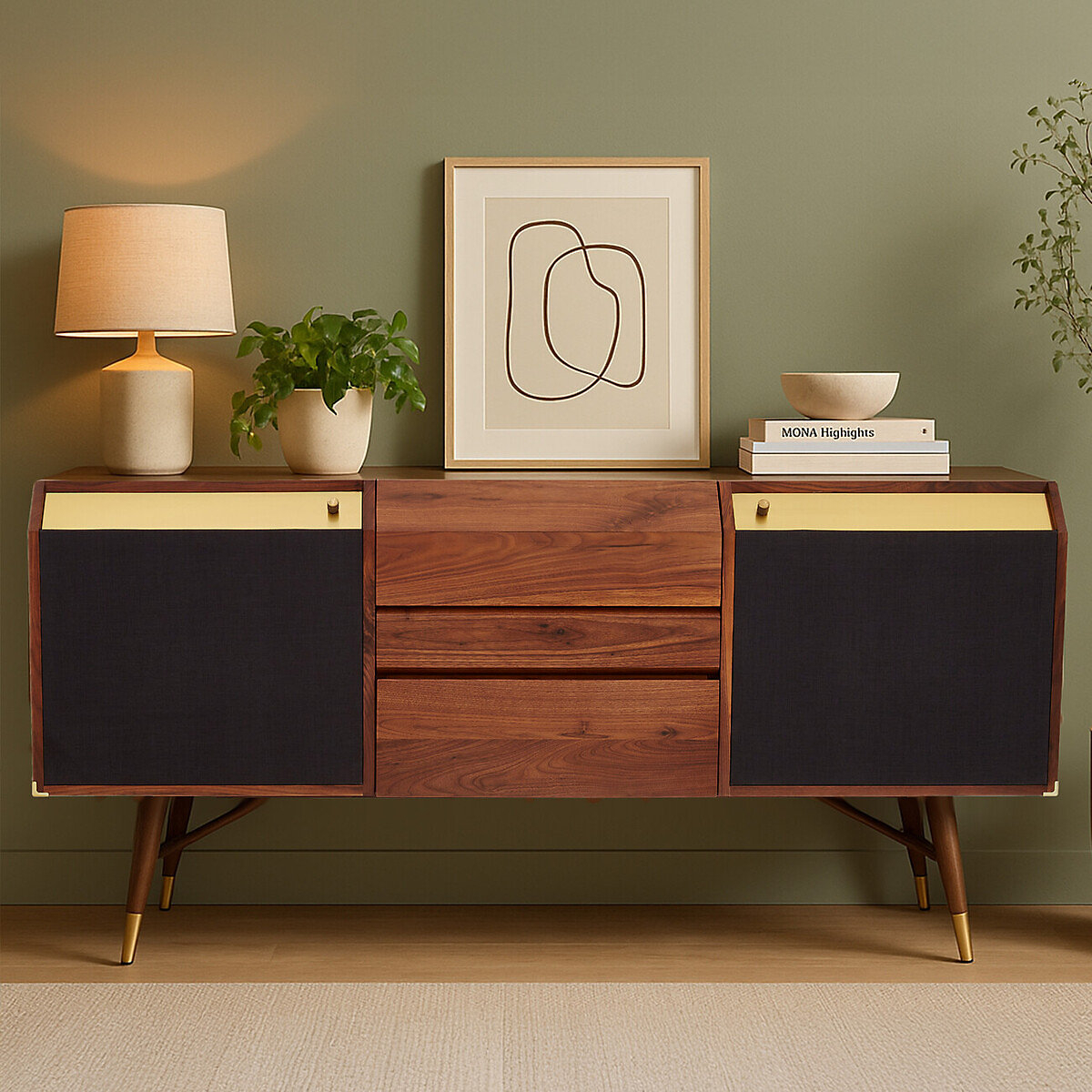 Interiors By Premier Timeless Design Sideboard, Retro Appeal Sideboard For Hallway, Ample ... regarding The Timeless Appeal of the Edgefield Modern Sideboard in Your Home