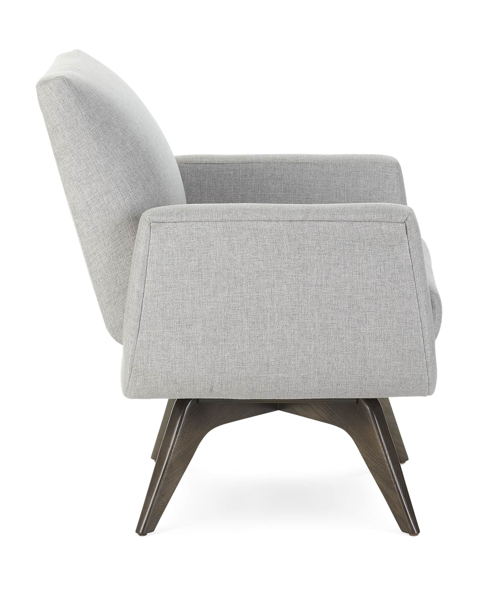 Interlude Home Landon Swivel Chair | Horchow with regard to Landon Mid-Century Modern Upholstered Swivel Dining Chair (Set Of 2)