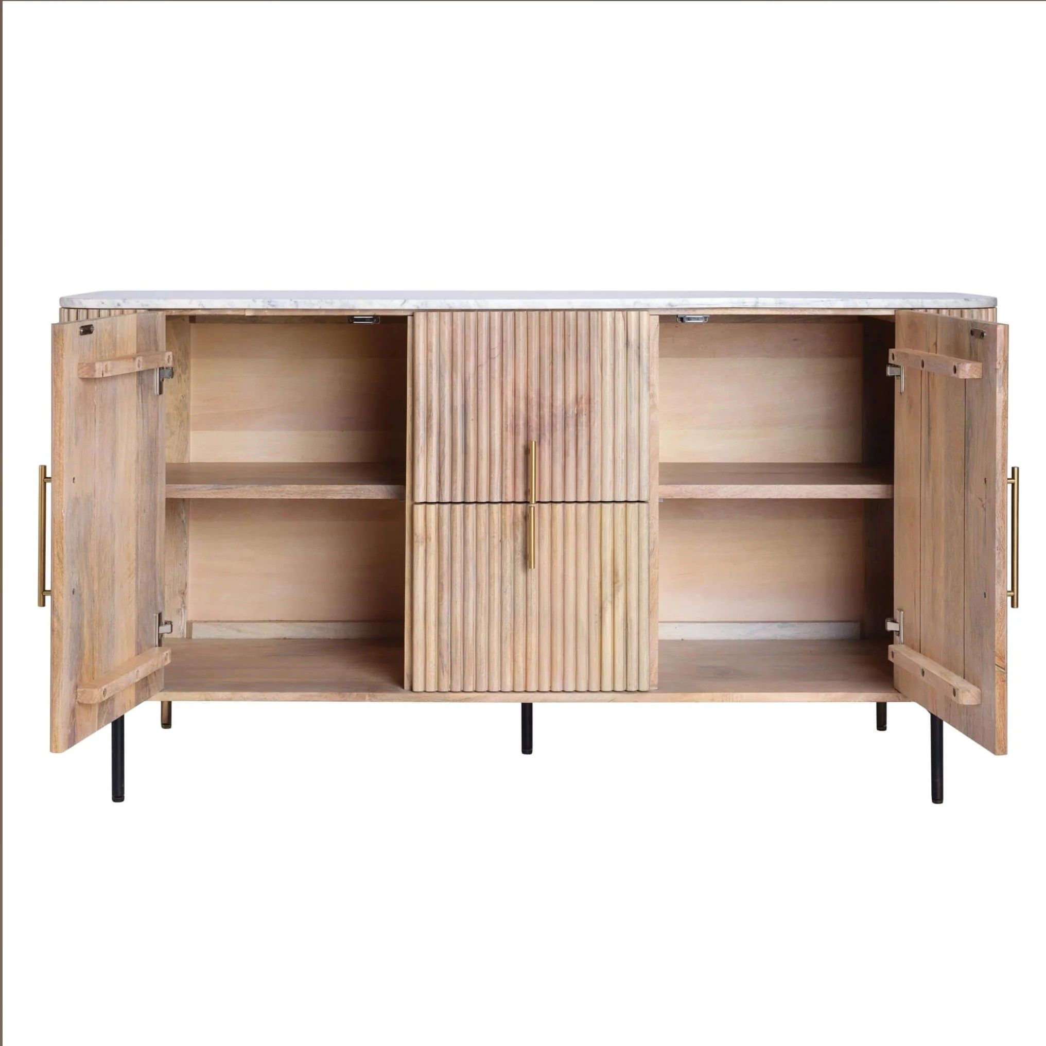 Jacob Buffet Natural Mango - Midcentury - Buffets And Sideboards - By ... intended for Sedia Mango Wood Sideboard Buffet