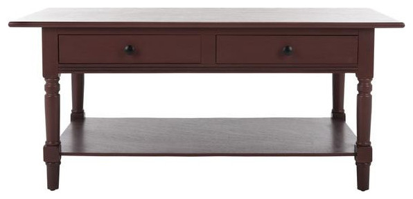 The Katrina 2 Drawer Coffee Table Red A Practical Elegance