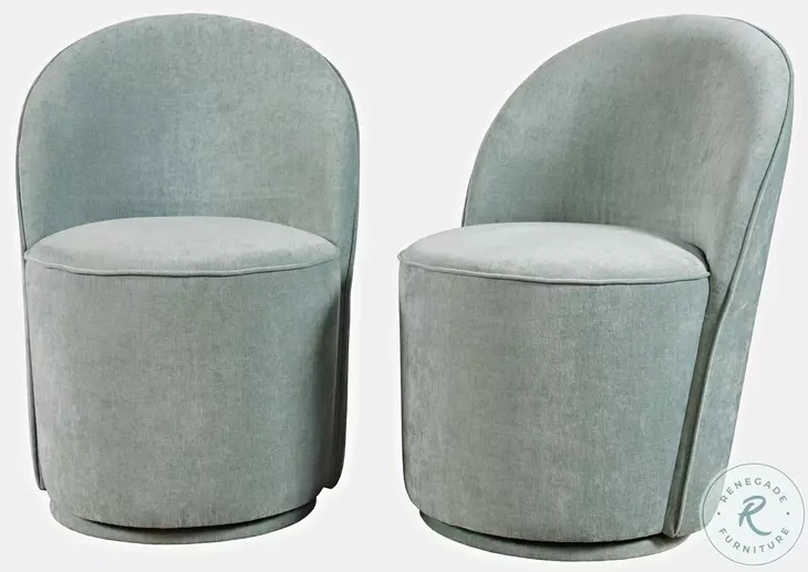 Landon Blue Upholstered Swivel Dining Chair Set Of 2 From Jofran ... inside Expert Insights on Integrating Landon Swivel Chairs into Your Dining Space