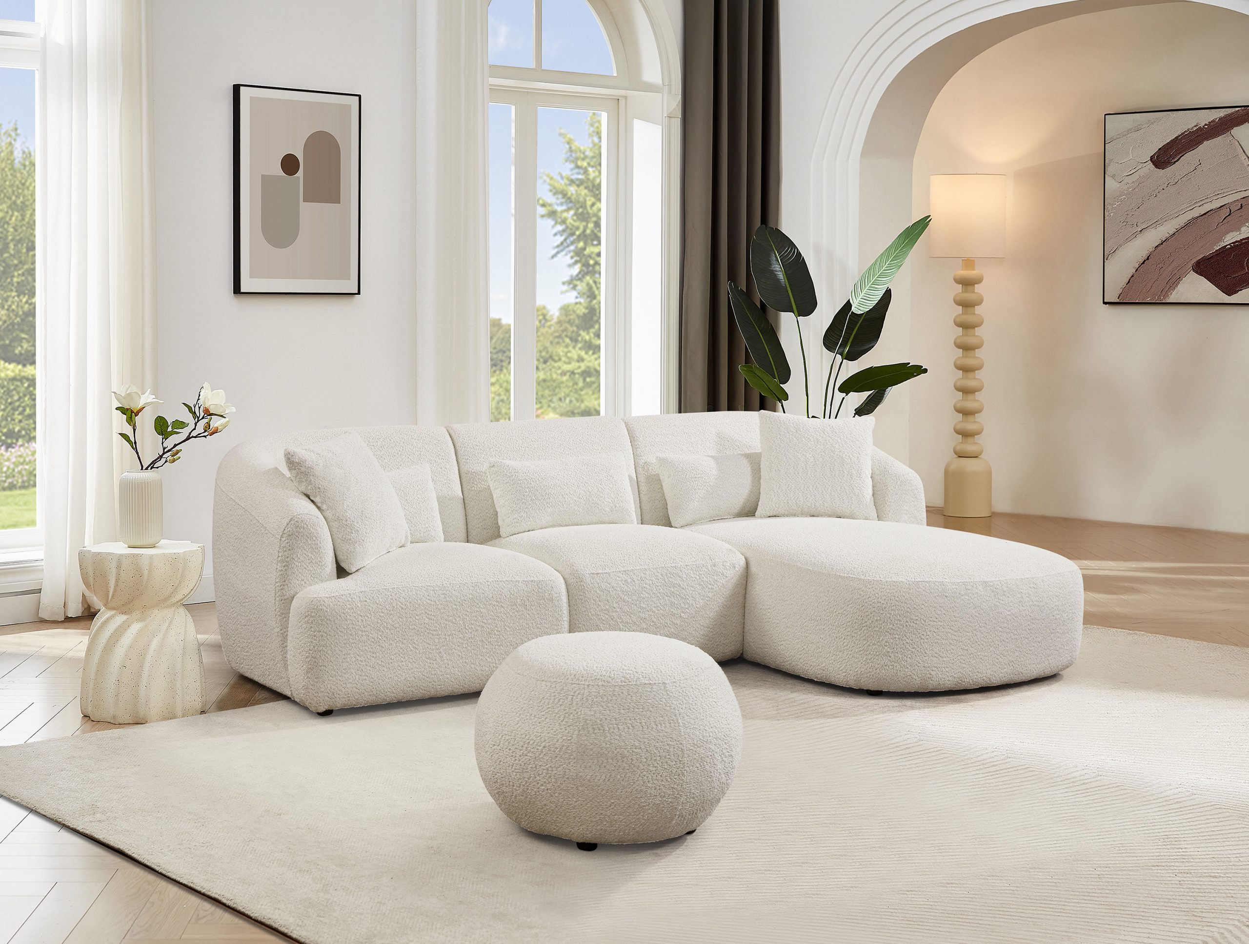 Latitude Run® Laly 4 - Piece Upholstered Sectional | Wayfair intended for A Deeper Look at the Indulge Upholstered Sectional Key Features Explained