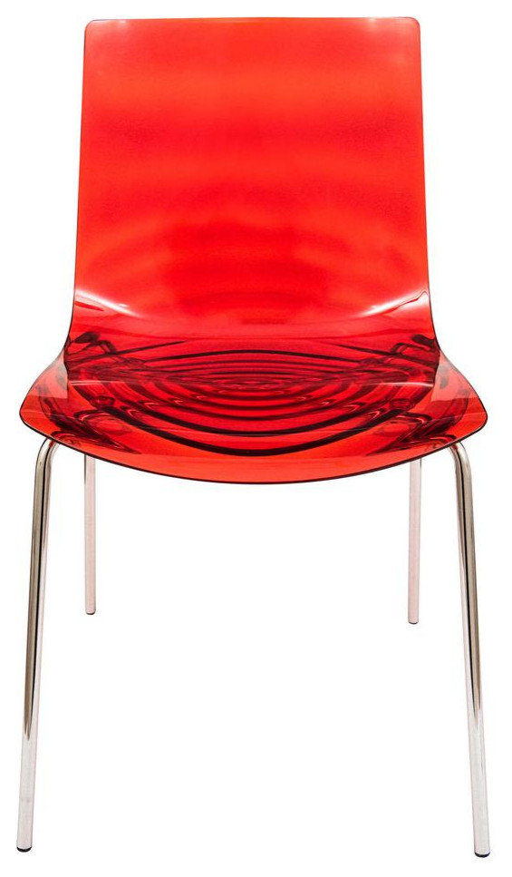 Leisuremod Astor Water Ripple Design Dining Chair Ac20Tr - Midcentury - Dining Chairs - By ... intended for The Design Philosophy Behind the Astor Ac20Tbu Dining Chair