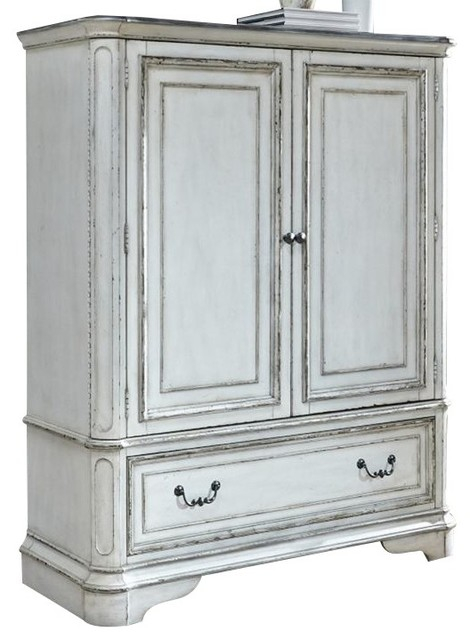 Liberty Magnolia Manor Door Chest, Antique White - French Country - Armoires And Wardrobes - By ... for Liberty Magnolia Manor Door Chest, Antique White