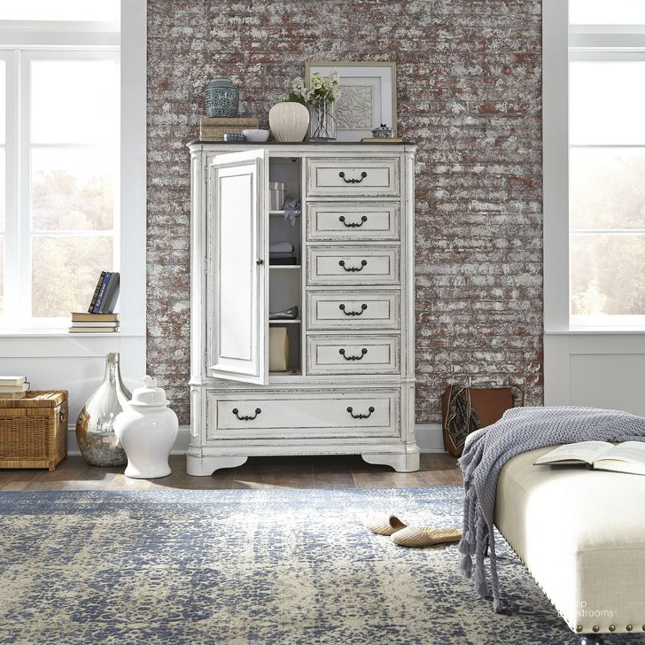 Magnolia Manor Antique White Master Chest By Liberty | 1Stopbedrooms intended for Liberty Magnolia Manor Door Chest, Antique White