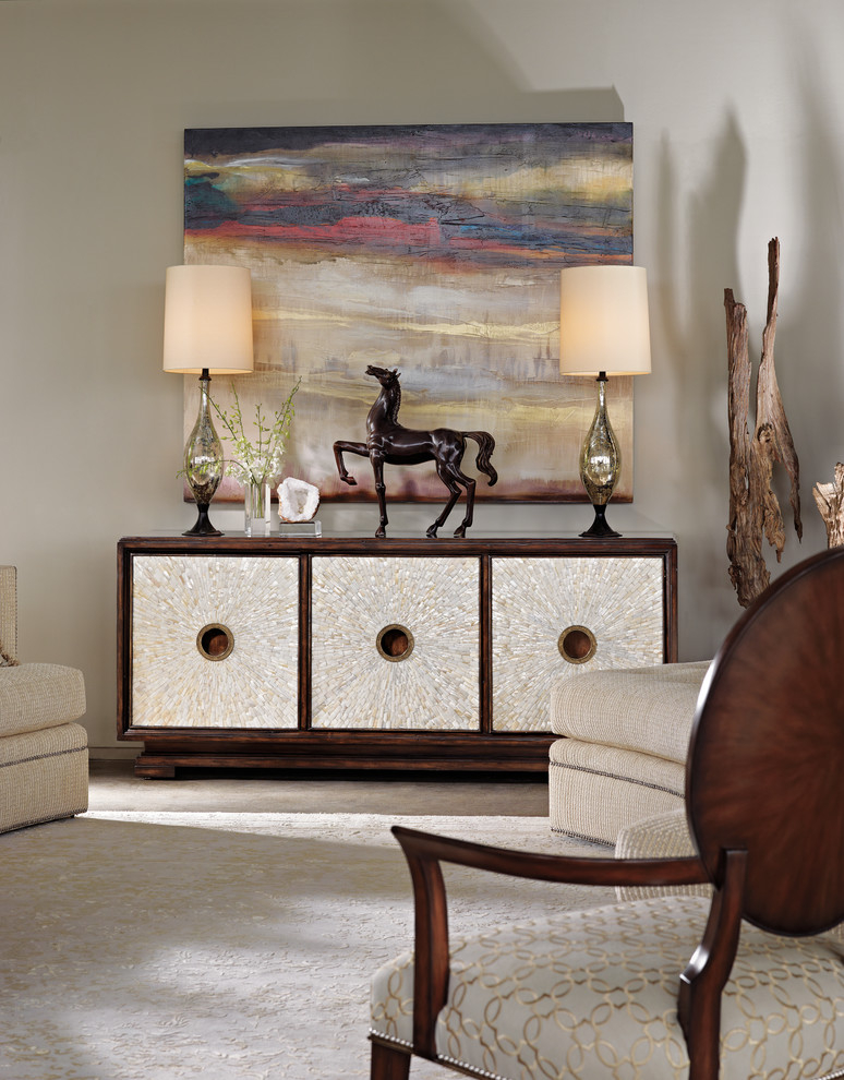 Marge Carson - Sonoma Credenza - Contemporary - Living Room - Dallas ... with regard to The Art of Organization How the Carson Credenza Elevates Home Aesthetics