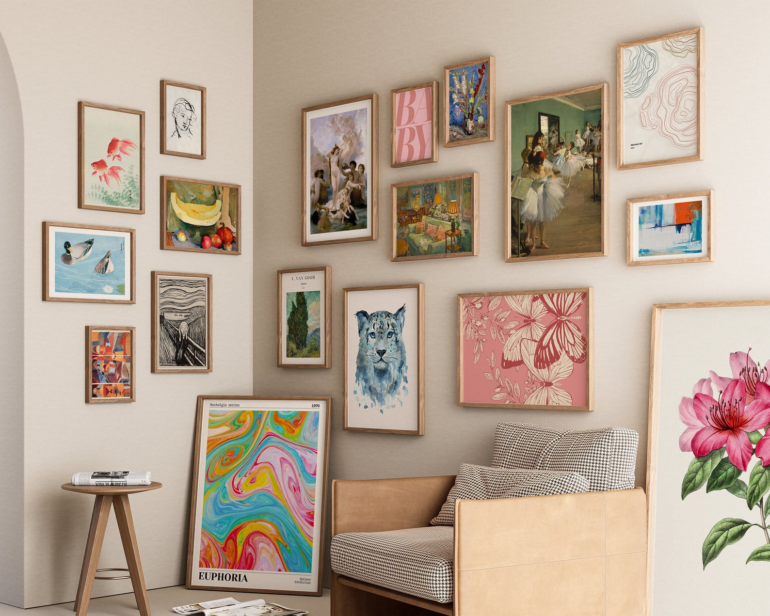 Mega Bundle Of 2600 Maximalist Gallery Wall Set,Eclectic Wall Art ... pertaining to Product Of The Week Maximalist Wall Art Mega Bundle