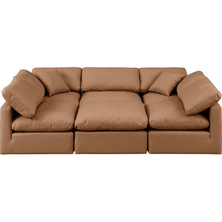 Meridian Furniture Usa Indulge 6 - Piece Upholstered Sectional | Wayfair pertaining to A Deeper Look at the Indulge Upholstered Sectional Key Features Explained
