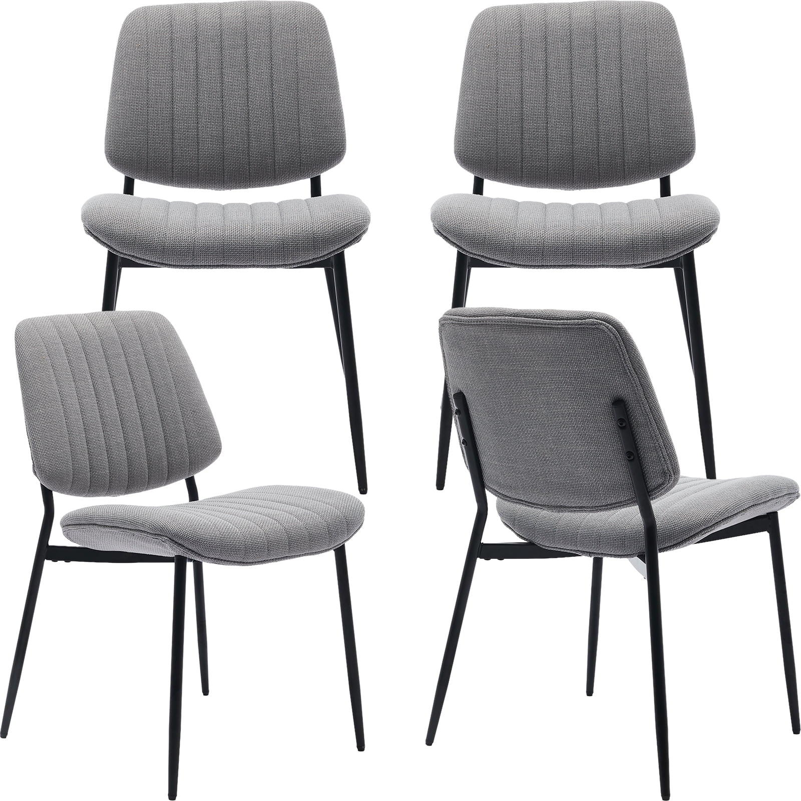 Exploring the Design and Functionality of the Gear Gray Dining Chairs (Set of 4)