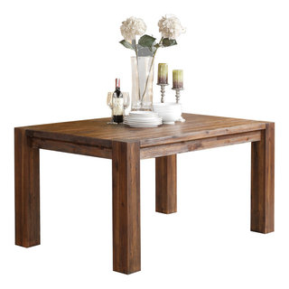 Millstone Modern Counter Table In Acacia Rustic Brown - Transitional ... within Behind the Grain Discovering the Beauty of Your Millstone Coffee Table