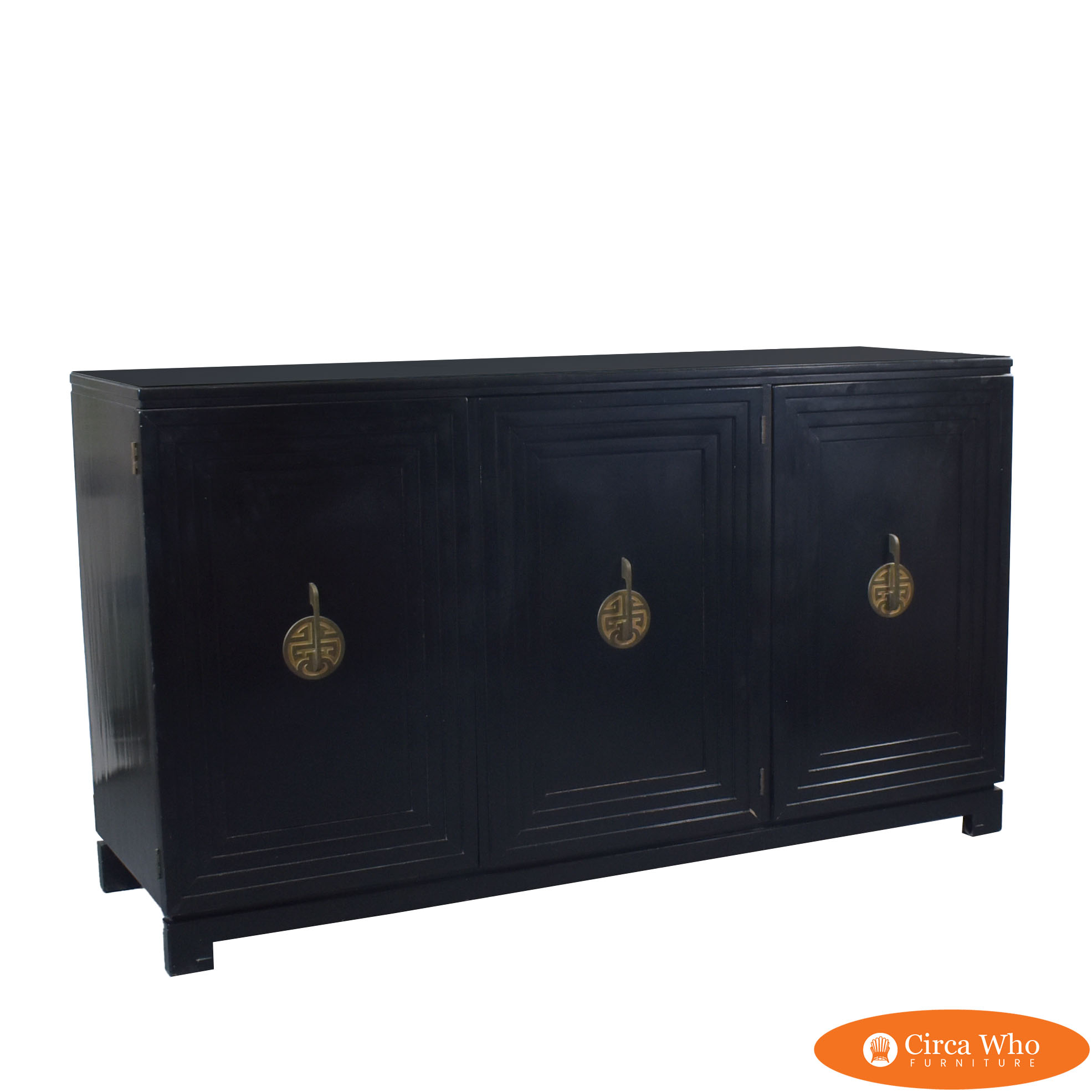 Ming Style Black Dresser | Circa Who in Ming Style Black Distressed Sideboard