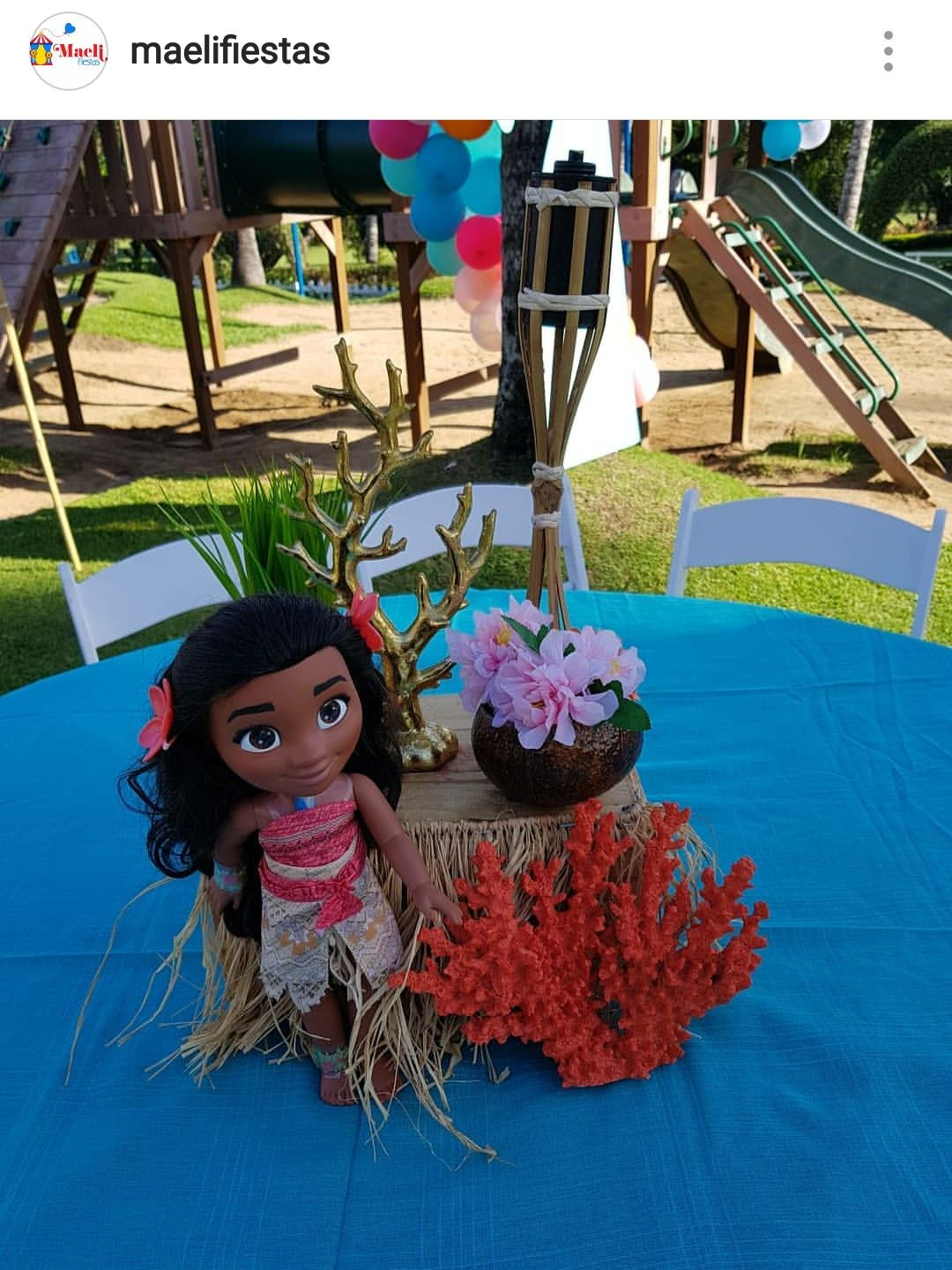 Moana Theme Table Setting And Decor | Kids Party Themes, Moana Theme, Moana Party throughout Moana Wood Storage Coffee Table, Black, 52&amp;quot; W X 26&amp;quot; D