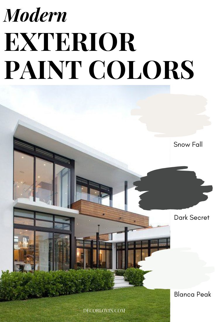 Modern Exterior Paint Colors | Modern Exterior, Exterior Paint Colors ... inside Modern House Exterior Elevation Ideas Pictures Color Combinations