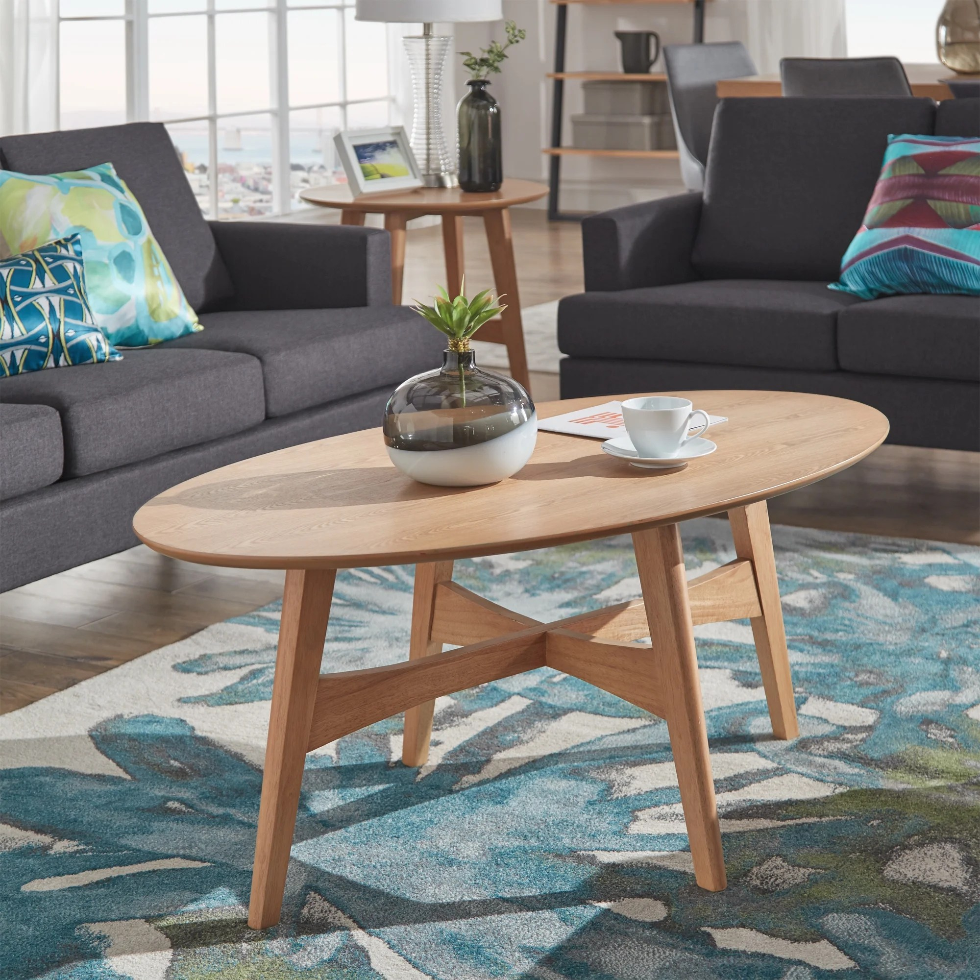 Modern Oval Coffee Tables At Cecil Donna Blog in How a Birch Veneer Oval Coffee Table Enhances Your Living Space