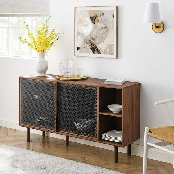 Unveiling the Modway Kurtis Sideboard A Walnut Wonder