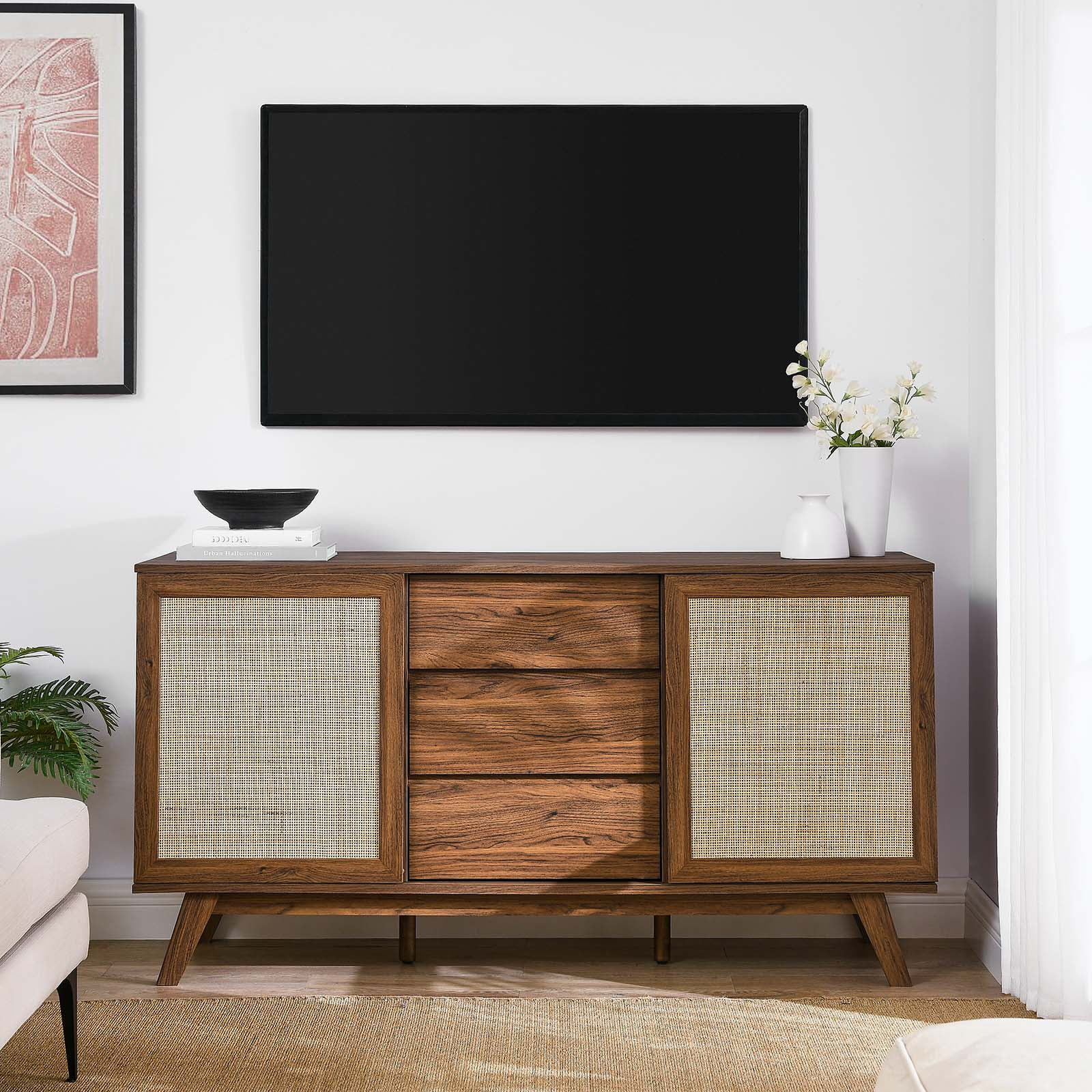 Modway Soma 59&amp;quot; Sideboard In Walnut - Walmart.com with Unveiling the Modway Kurtis Sideboard A Walnut Wonder