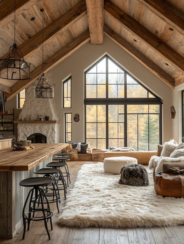 My Cozy Cabin | Cabin Interior Design, Cabin Interiors, Luxury Cabin ... inside My Cozy Cabin Rental A Dream Realized Through Simple Changes