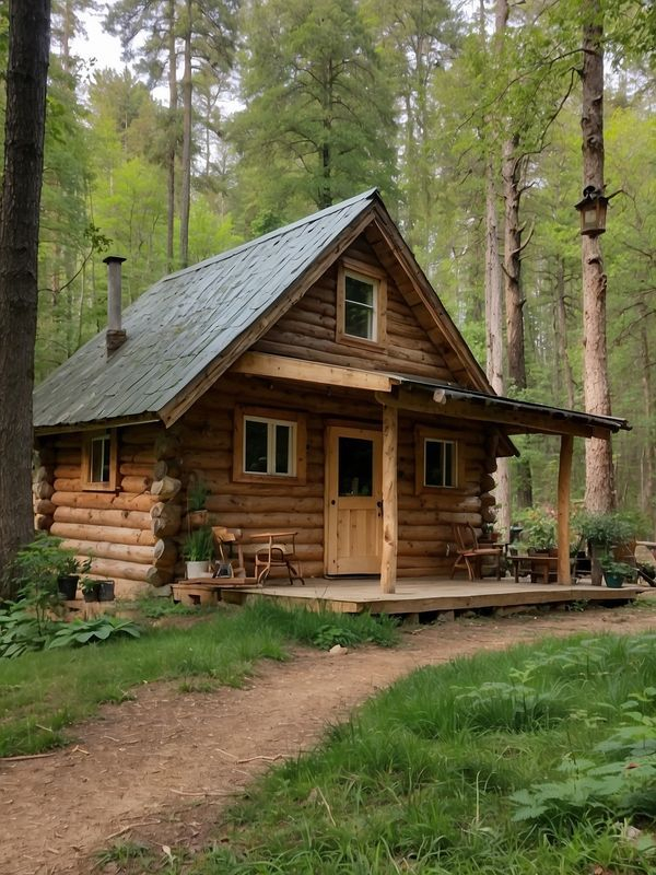My Cozy Cabin In 2025 | Cottage Tiny House, Log Cabin Homes, Cabin Homes intended for The Cozy Cabin A Rental That Became A Dream Space