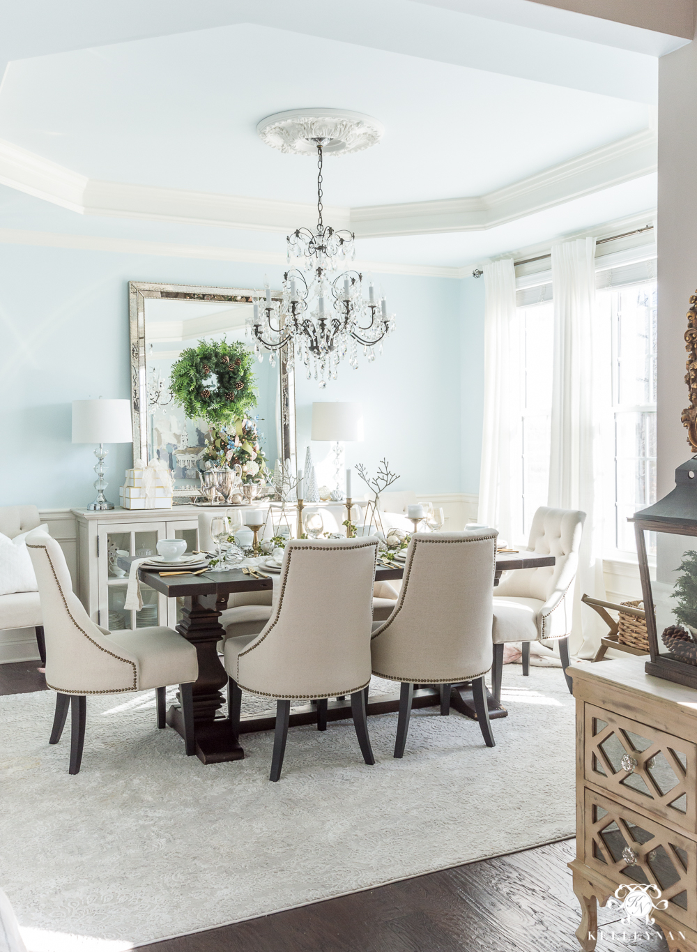 My Dining Room: Look For Less - Kelley Nan pertaining to Elise Dining Chair, Pale Blue