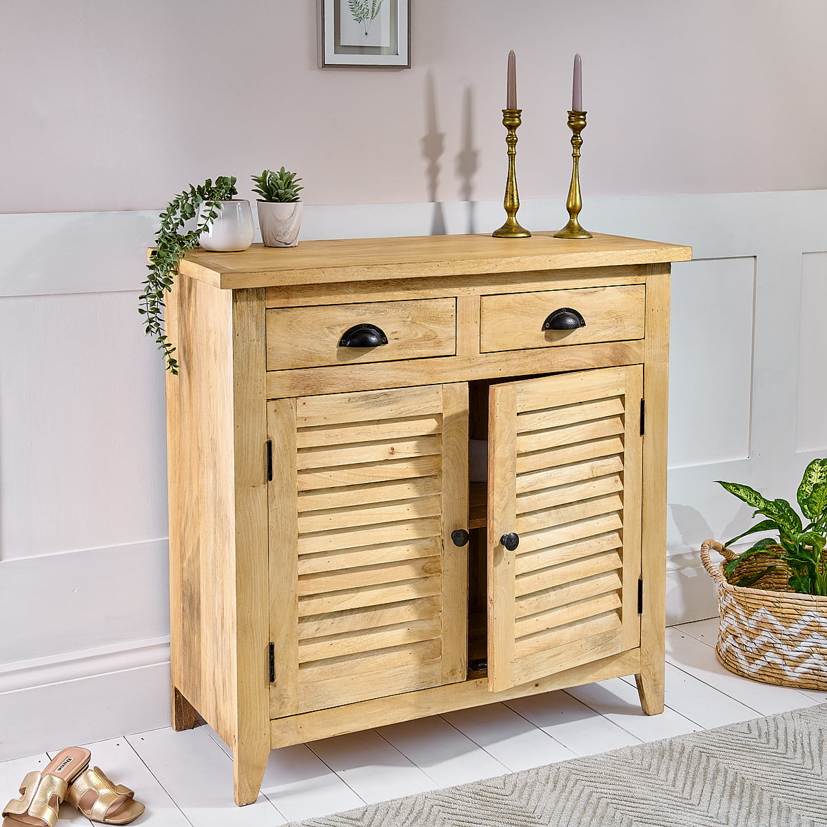 Natural Wood Sideboard - Eloise throughout Olejo Sideboard, Natural