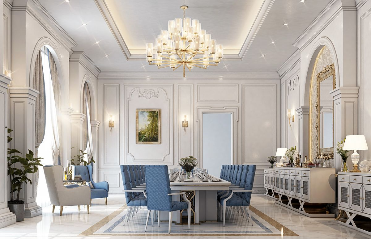Timeless Charm Unlocking the Secrets to a Neoclassical Dining Space