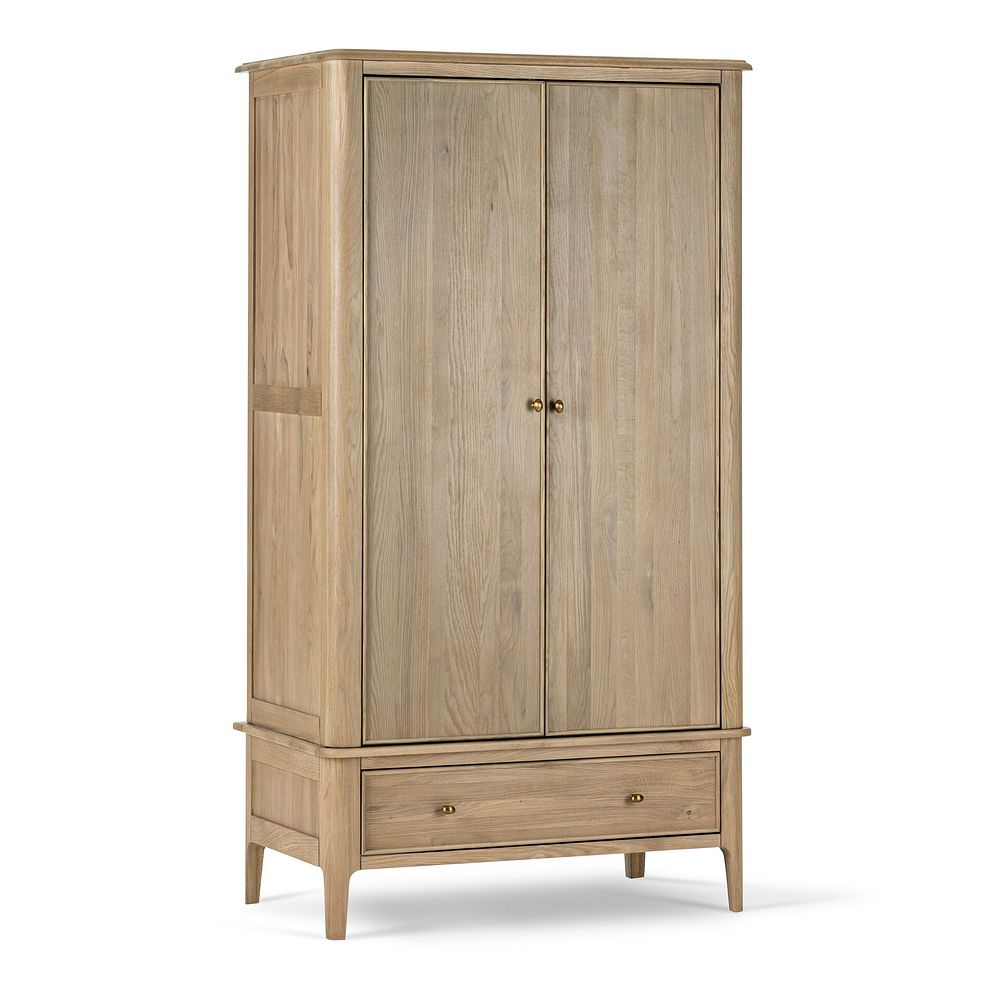 Newton Solid Oak Double Wardrobe | Oak Furnitureland intended for Why Solid Oak Remains the Premier Choice for Wardrobe Design